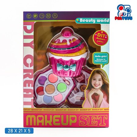 طقم مكياج أطفال شكل كيك (Makeup Set)